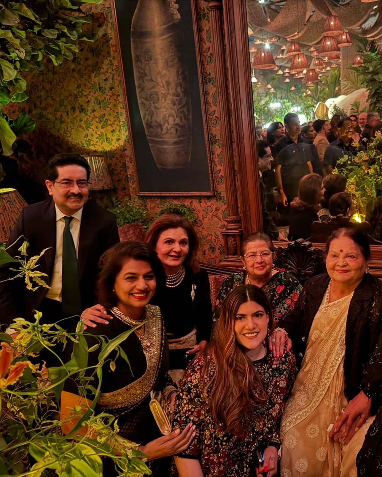 She was joined by billionaire Mukesh Ambani’s mother Kokilaben Dhirubhai Ambani. 