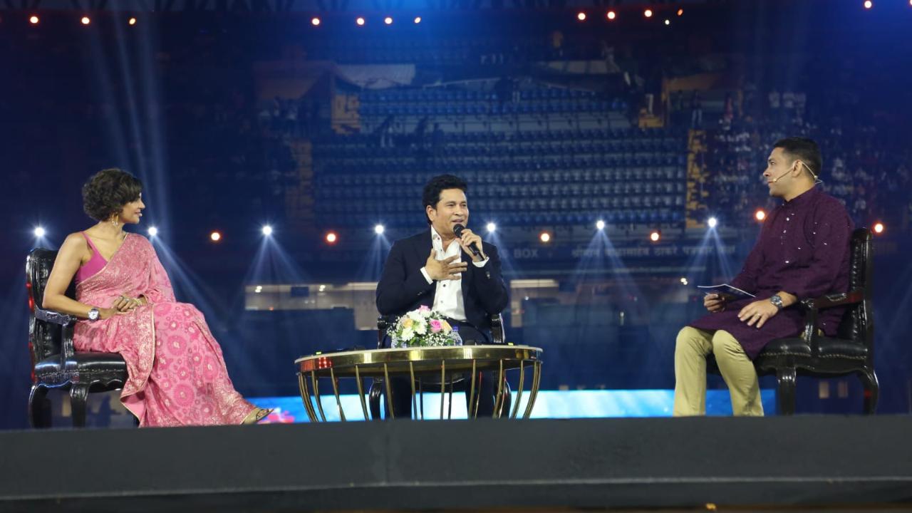 Team India legend and former Mumbai cricketer Sachin Tendulkar spoke about his fond memories at the venue during the grand event. Remembering the celebrations from the night of the 2011 World Cup triumph, Tendulkar said, 