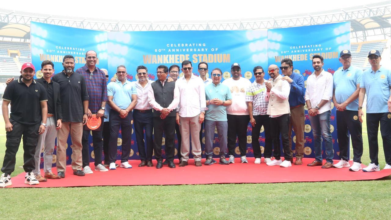 Mumbai's cricketing heroes gather at Wankhede's 50th anniversary celebrations