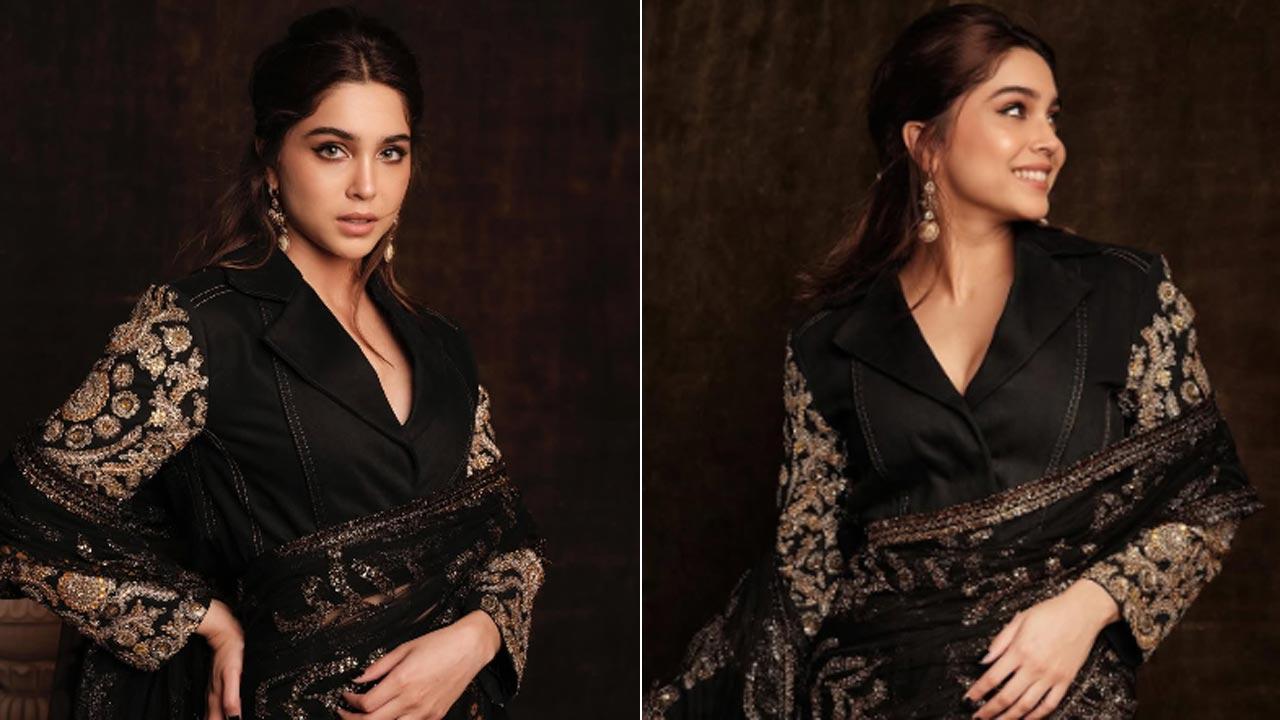 25 years of Sabyasachi: Sharvari stuns in a saree with custom upcycled jacket