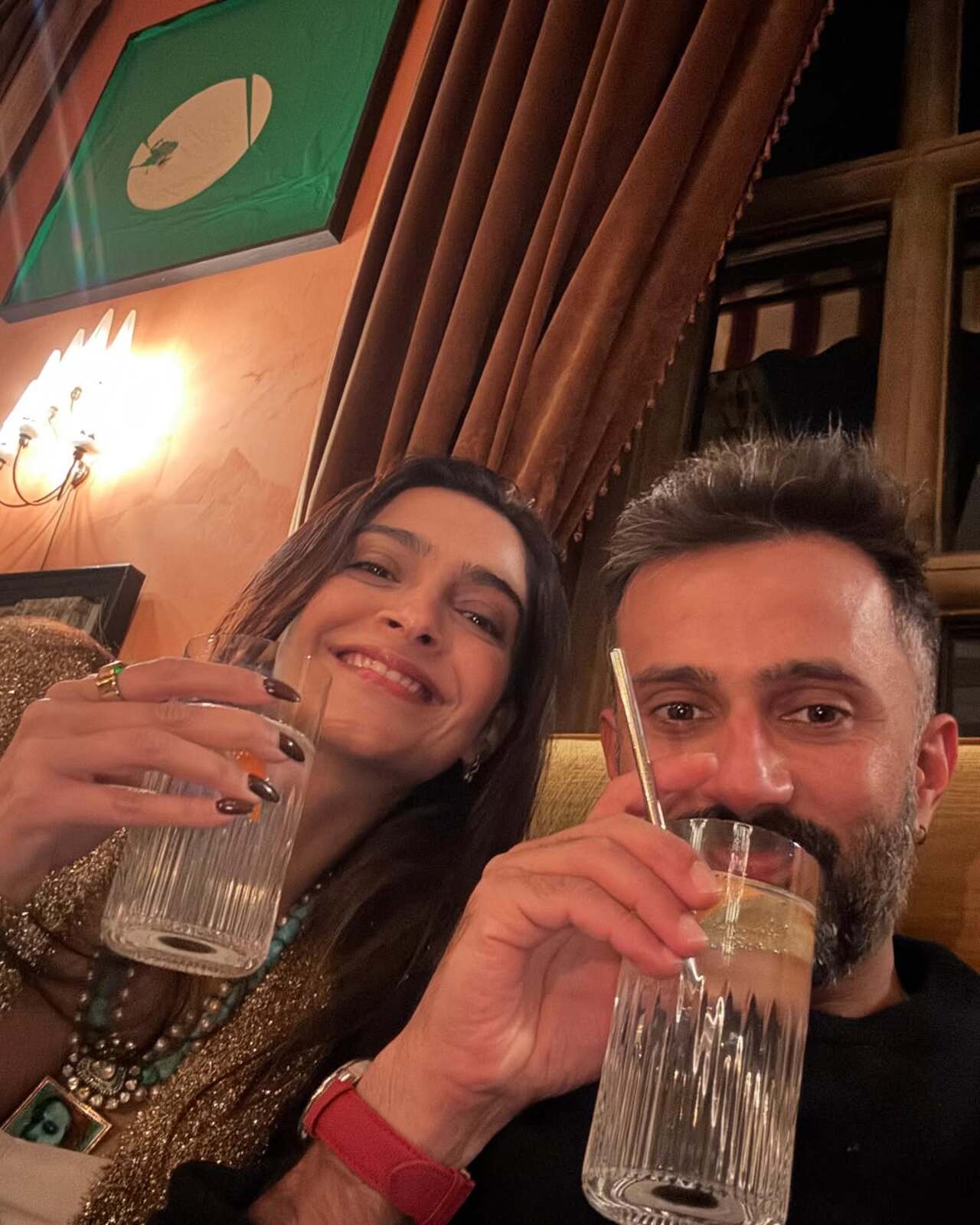 Sonam Kapoor recently treated her fans with a special New Year wish. The 'Neerja' actress took to her Instagram account and dropped a sneak peek into her life in 2024. In the first picture, we can see that the actress is enjoying a good time with her husband, Anand Ahuja.