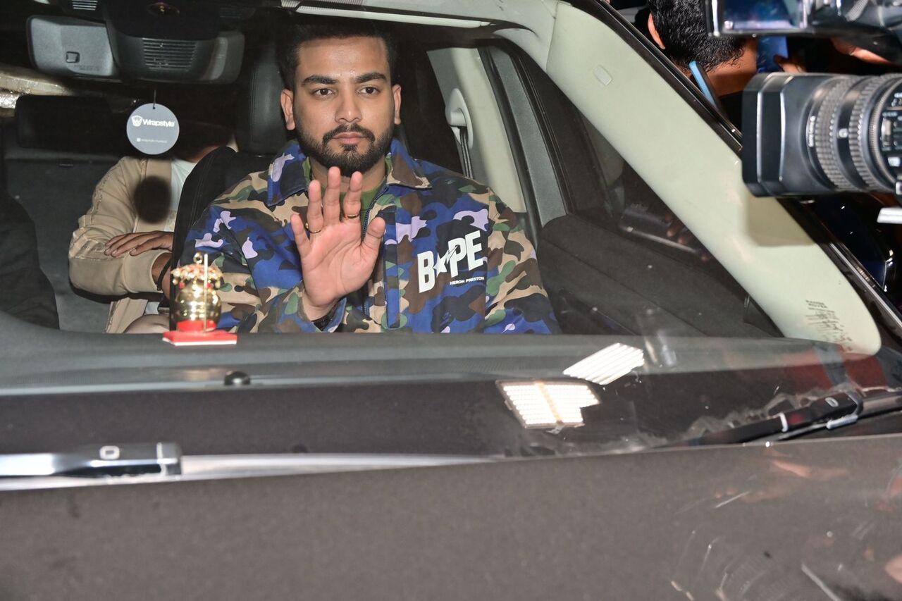 Rasha Thadani and Aaman Devgan for the screening of Azaad at Excel entertainment