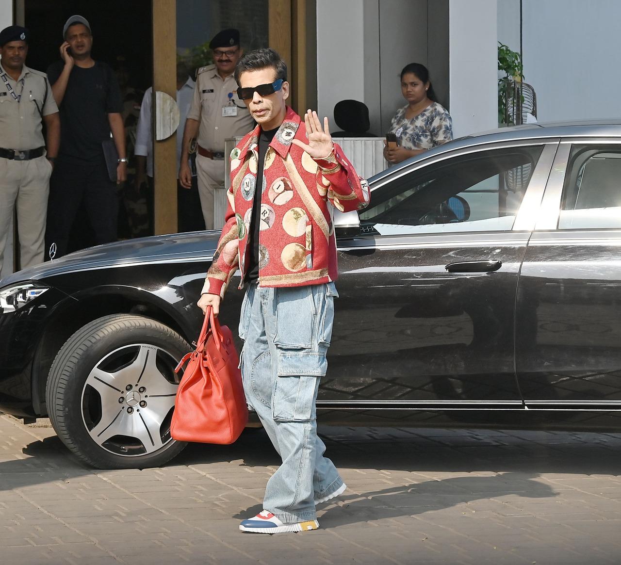 Karan Johar spotted at Kalina airport
