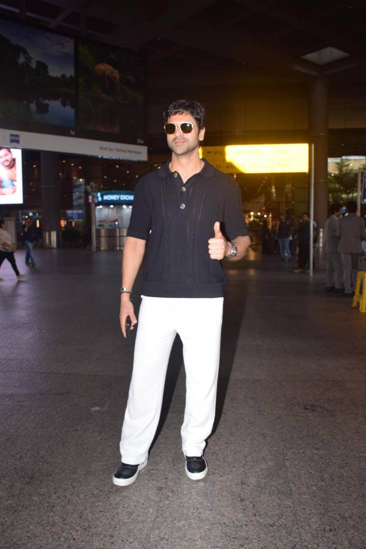 Vivek Dahiya spotted at the airport