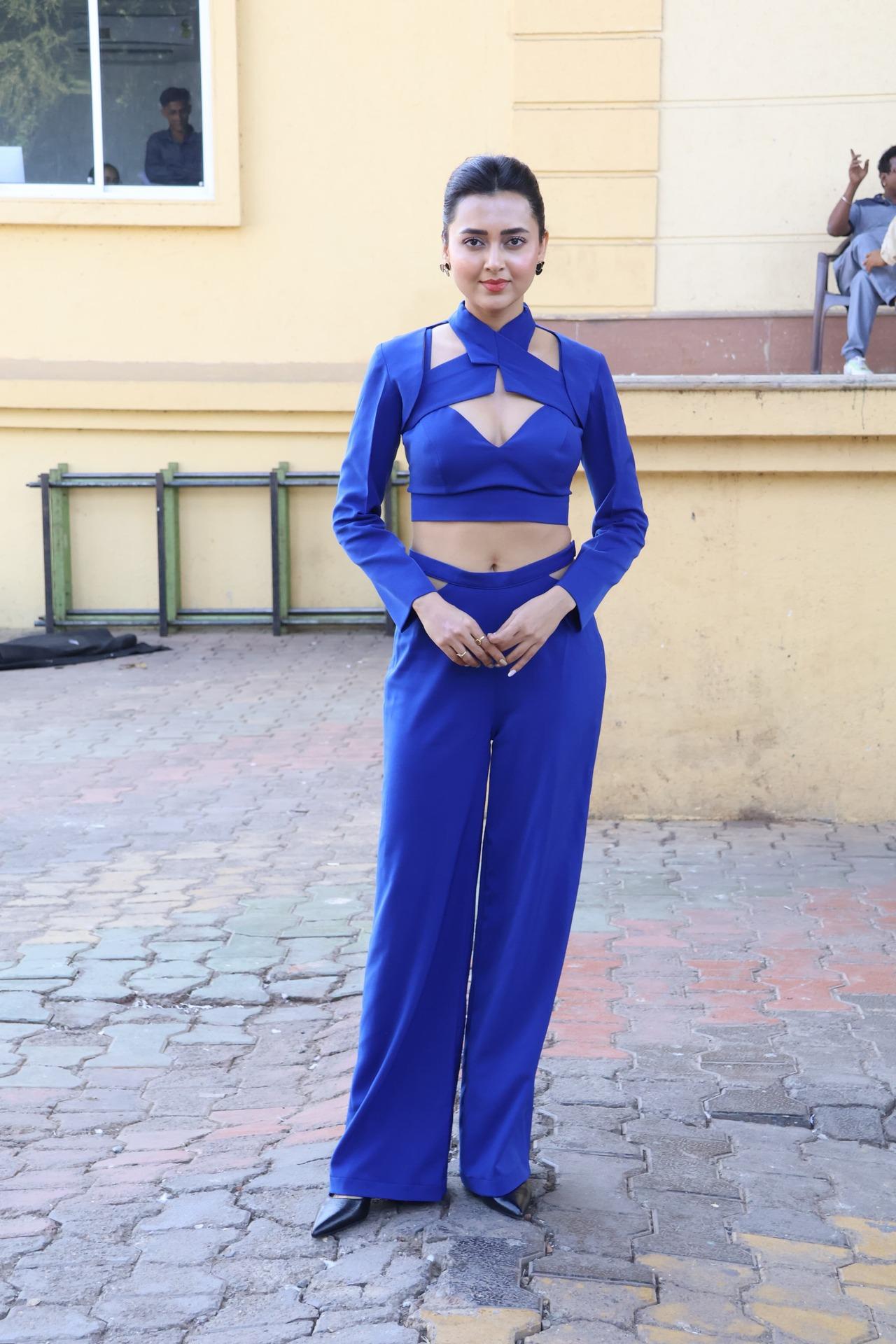 Tejasswi Prakash spotted on the sets of Celebrity Laughter chef