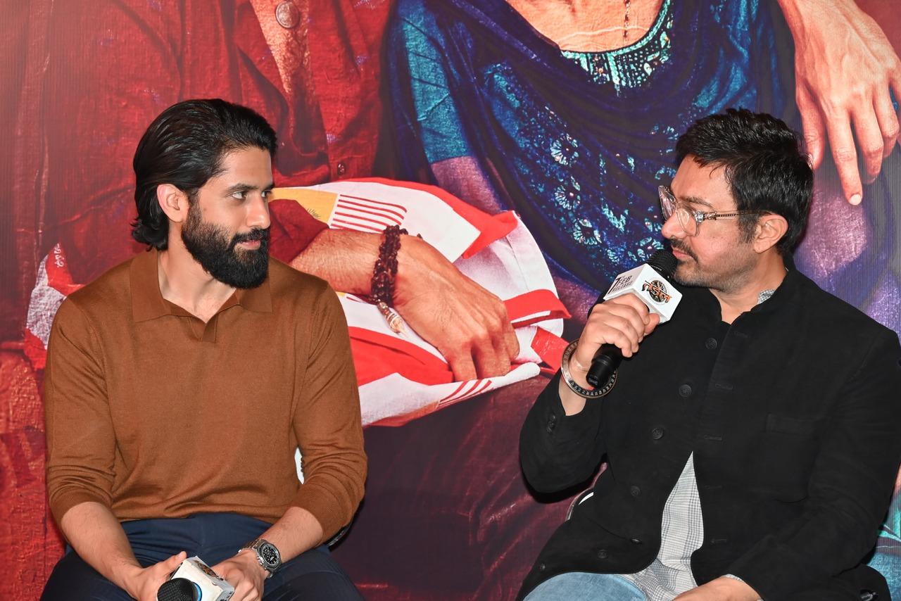 Aamir Khan attended the Hindi trailer launch of Naga Chaitanya's upcoming film 'Thandel'