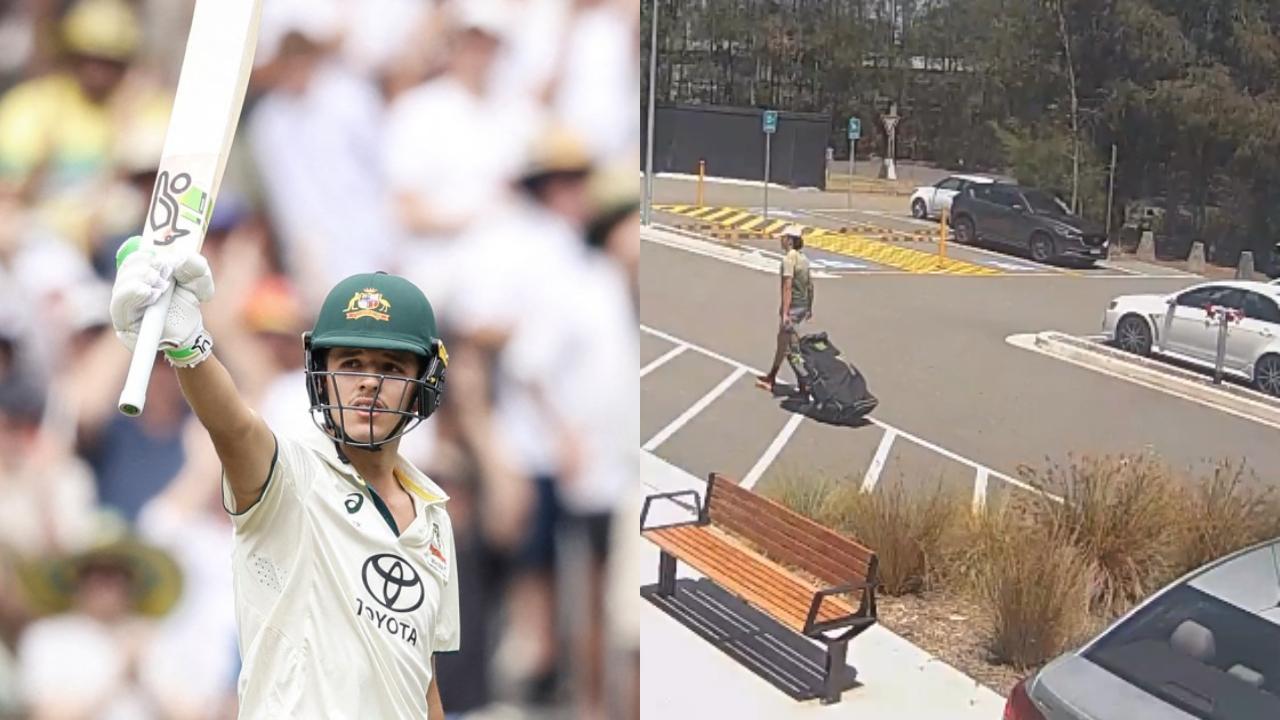 Fan forgets handbrake, crashes car in pursuit of selfie with Sam Konstas