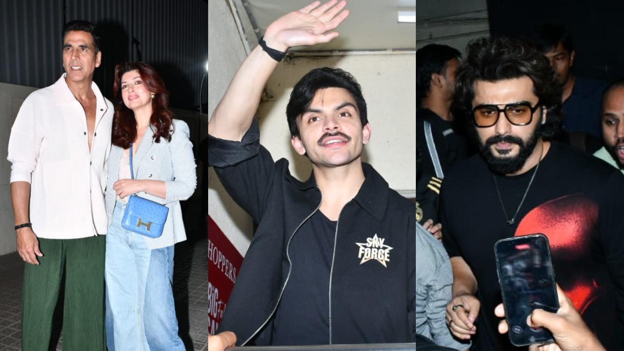 Sky Force screening: Akshay Kumar, Twinkle Khanna, Arjun Kapoor and others atten