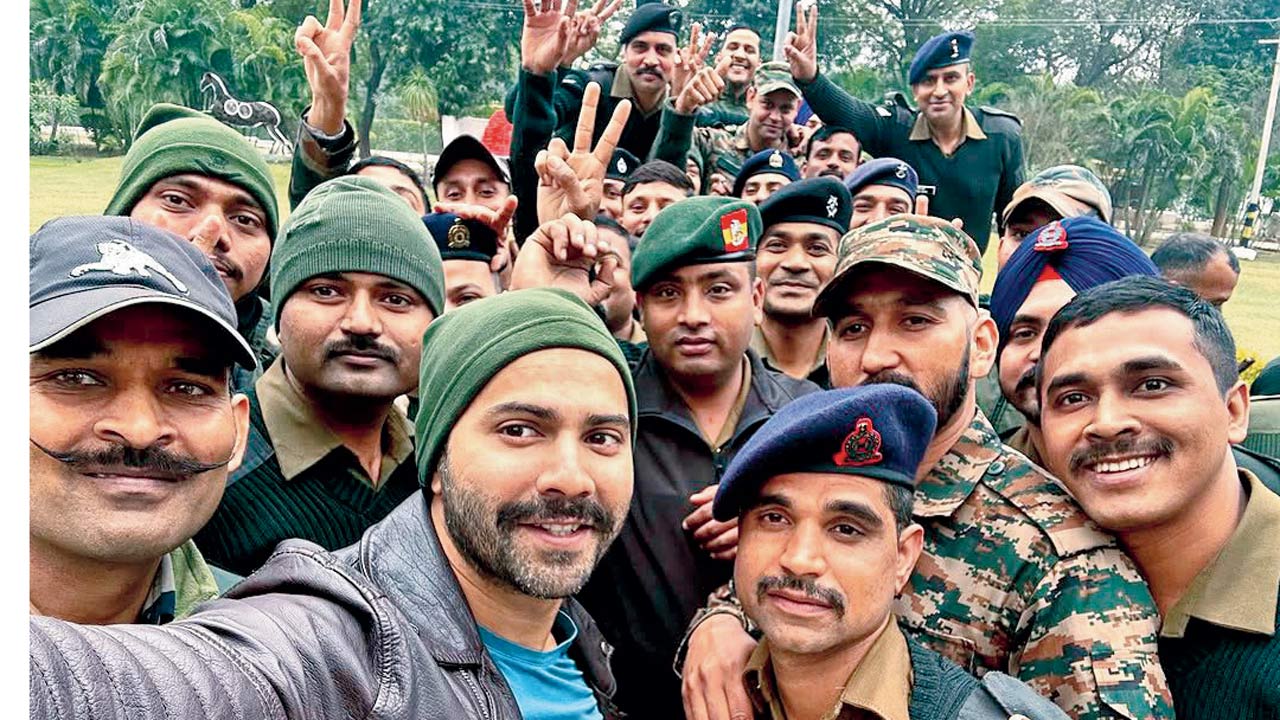 Varun Dhawan celebrated Army Day yesterday