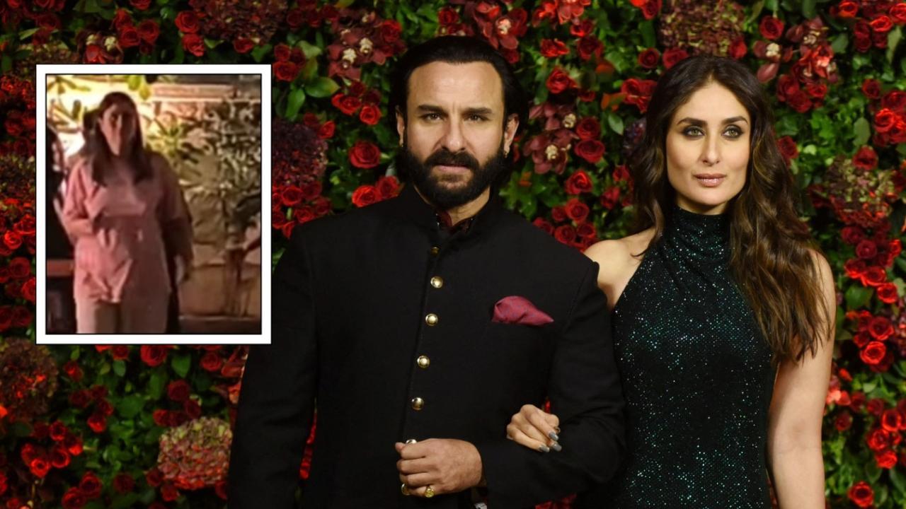 A worried Kareena Kapoor seen standing outside their home after Saif Ali Khan was stabbed - watch video