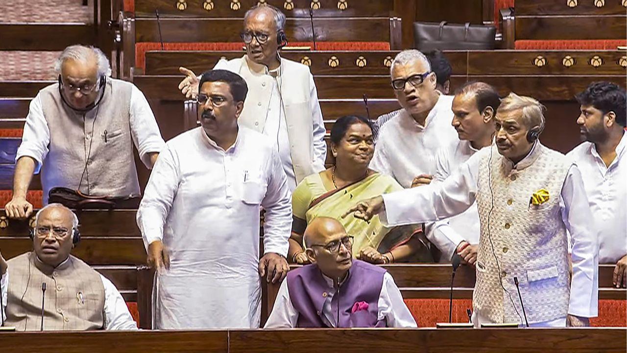 In Photos: Rajya Sabha adjourned on Friday amid opposition's protest over SIR