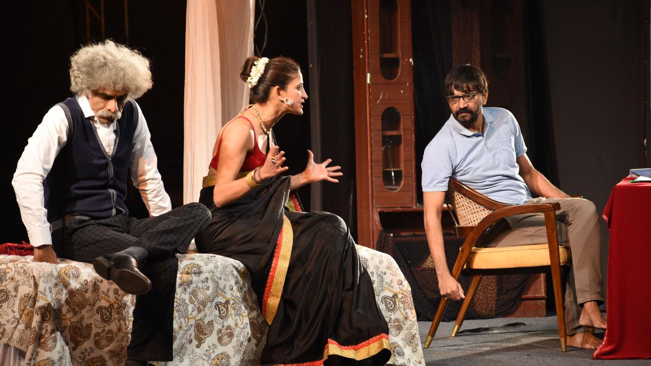 Theatre
Mumbai’s Ansh Theatre Group, helmed by renowned theatre personality Makarand Deshpande, is bringing a curated week-long theatre festival in Mumbai. The festival features a variety of performances, from intense dramas to thought-provoking conversations (Pic/Special Arrangement)
When: July 8 to 13
Where: Prithvi Theatre, Juhu