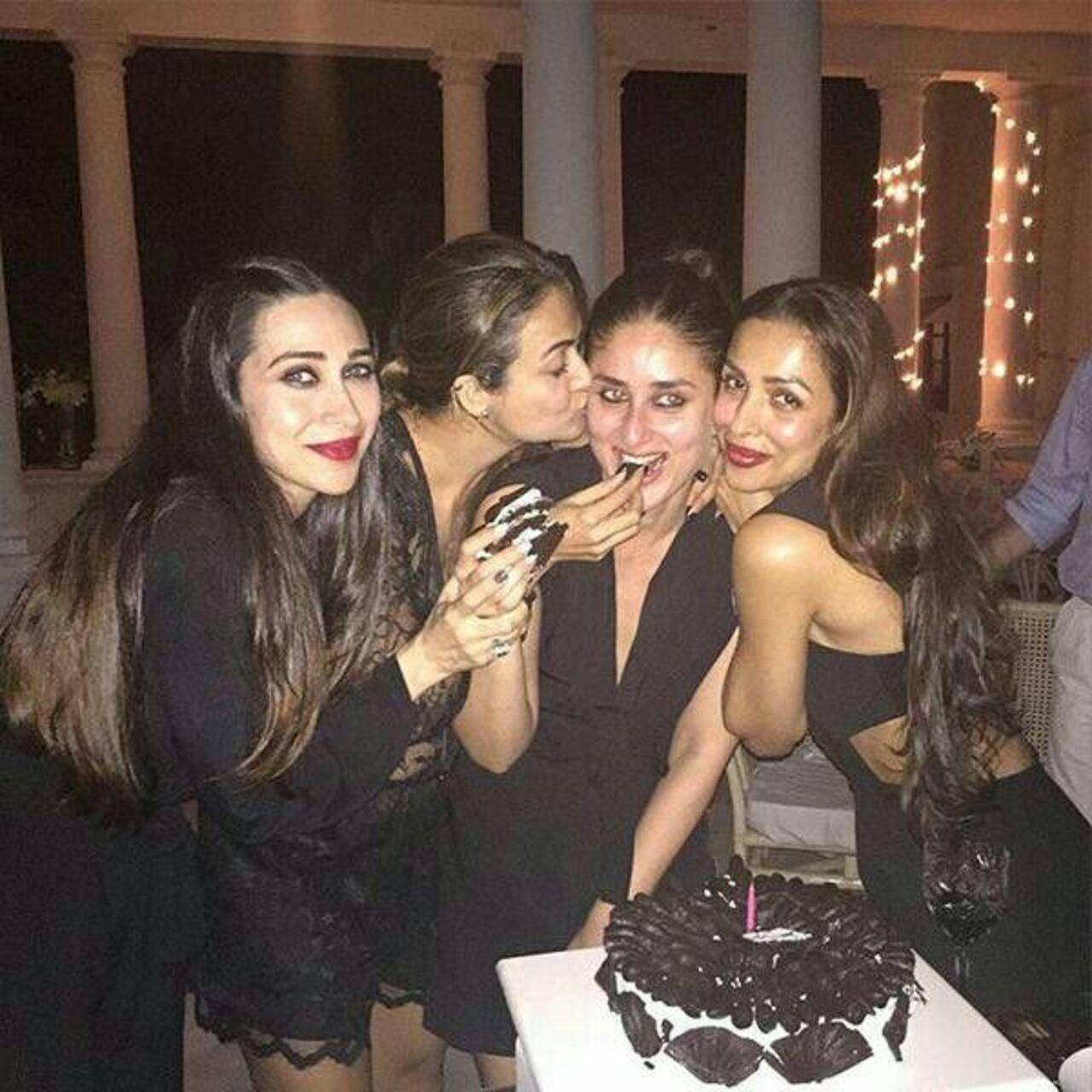Karisma Kapoor, Kareena Kapoor, Maliaka Arora and Amrita Arora have been thick for decades. They are often seen celebrating festivals together and showing up for each other through thick and thin.
