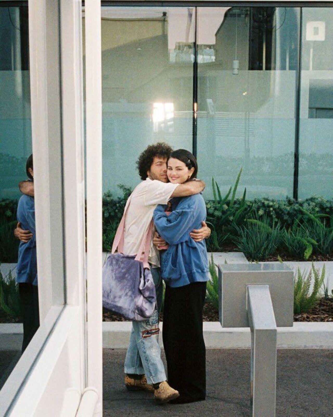 Benny Blanco and Selena Gomez never miss a chance to embrace each other and express their love. This picture proves exactly that, depicting the feeling of a warm embrace from your loved one after a long, tiring day.
