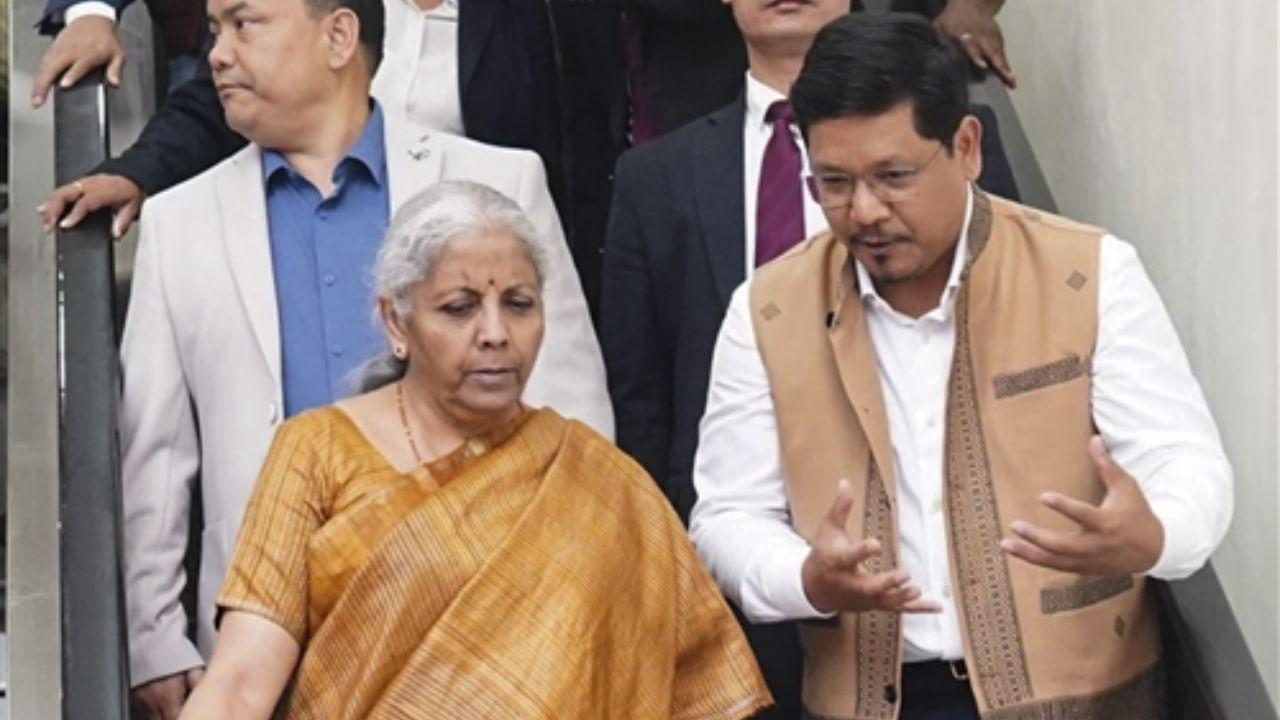 Nirmala Sitharaman was accompanied by Meghalaya Chief Minister Conrad K. Sangma. Sitharaman also launched the IICA North East Conclave 2025 at IIM Shillong and laid the foundation stone for the IICA Northeast Regional Campus.