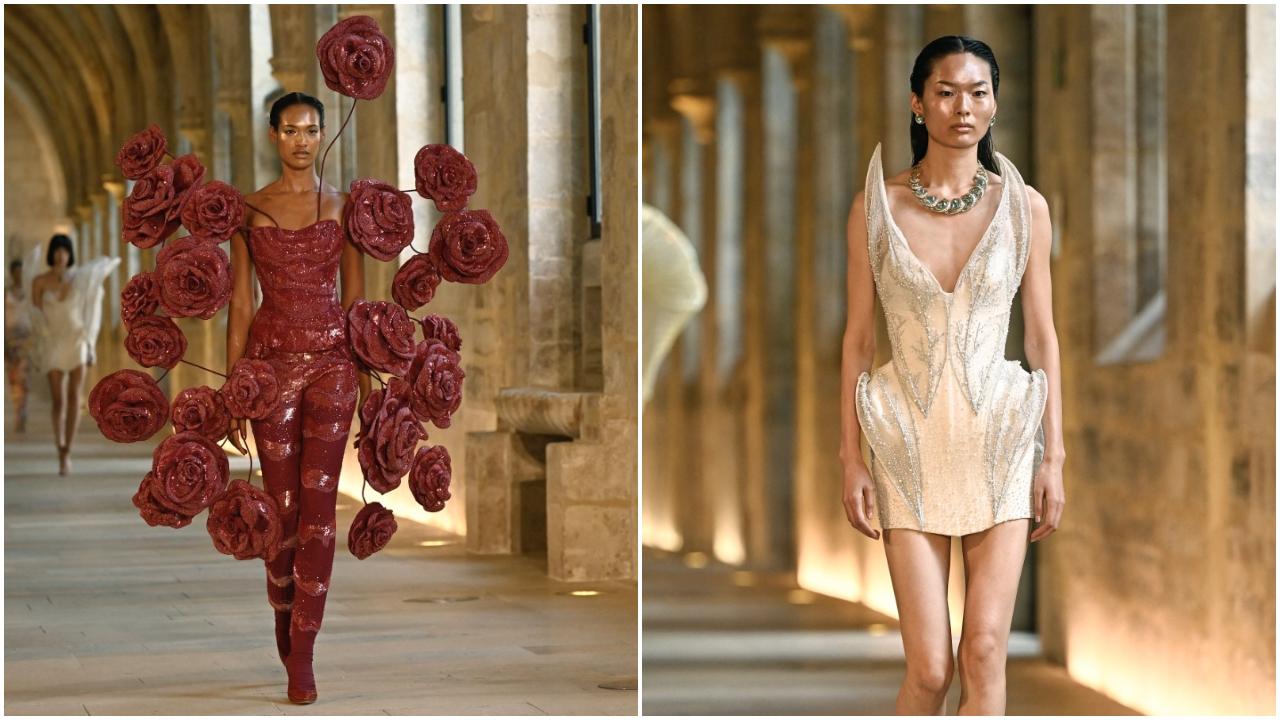 Renowned Indian designer Rahul Mishra also presented his collection ‘Becoming Love’ on the first day of the 4-day event. Actor and model Lisa Haydon walked for Mishra, and Cardi B also made an appearance wearing an exquisite burgundy outfit from his collection