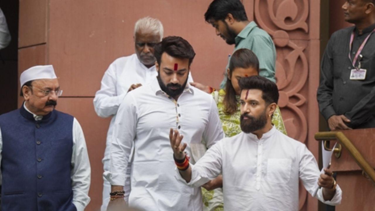 Union Minister Chirag Paswan and other Members of Parliament were also seen at Parliament during the Monsoon Session.