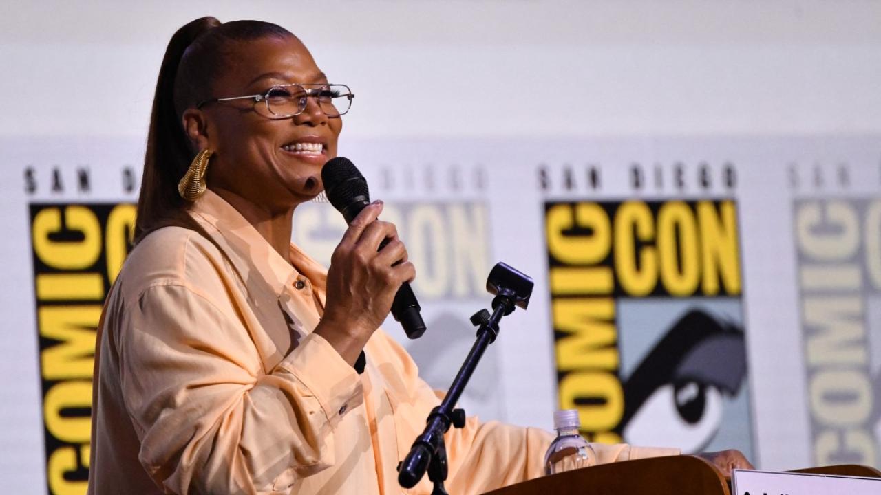 Queen Latifah, the Grammy, Emmy, and Golden Globe-winning actress, rapper, and singer, moderated the panel