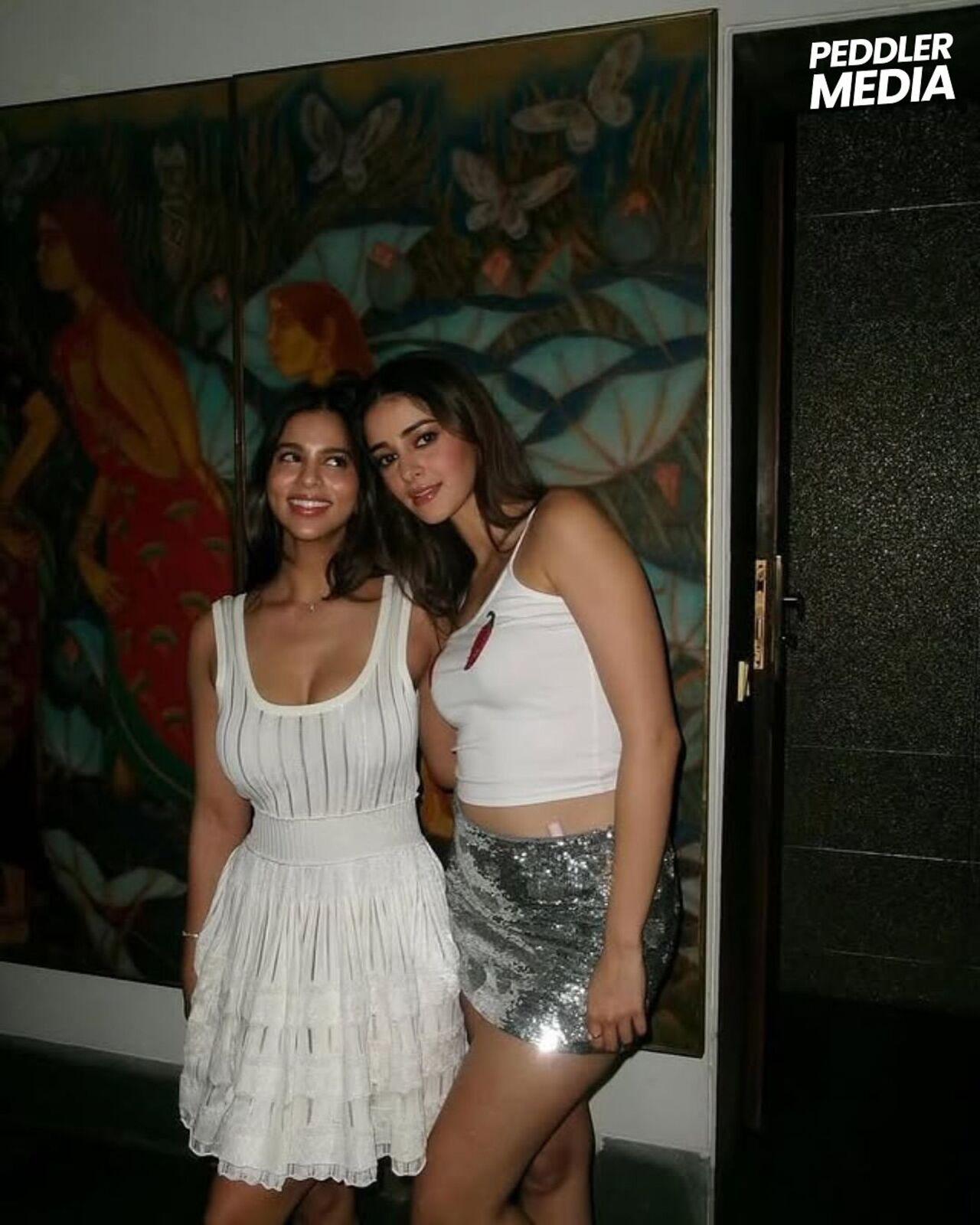Suhana Khan and Ananya Panday have been friends since they were little kids. They are often spotted hanging around together, going out to dine together, to movies together or partying together.