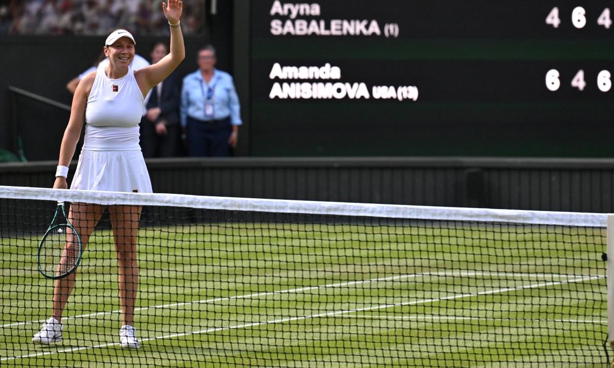 Amanda Anisimova breaks through to Wimbledon final, knocks out Aryna Sabalenka