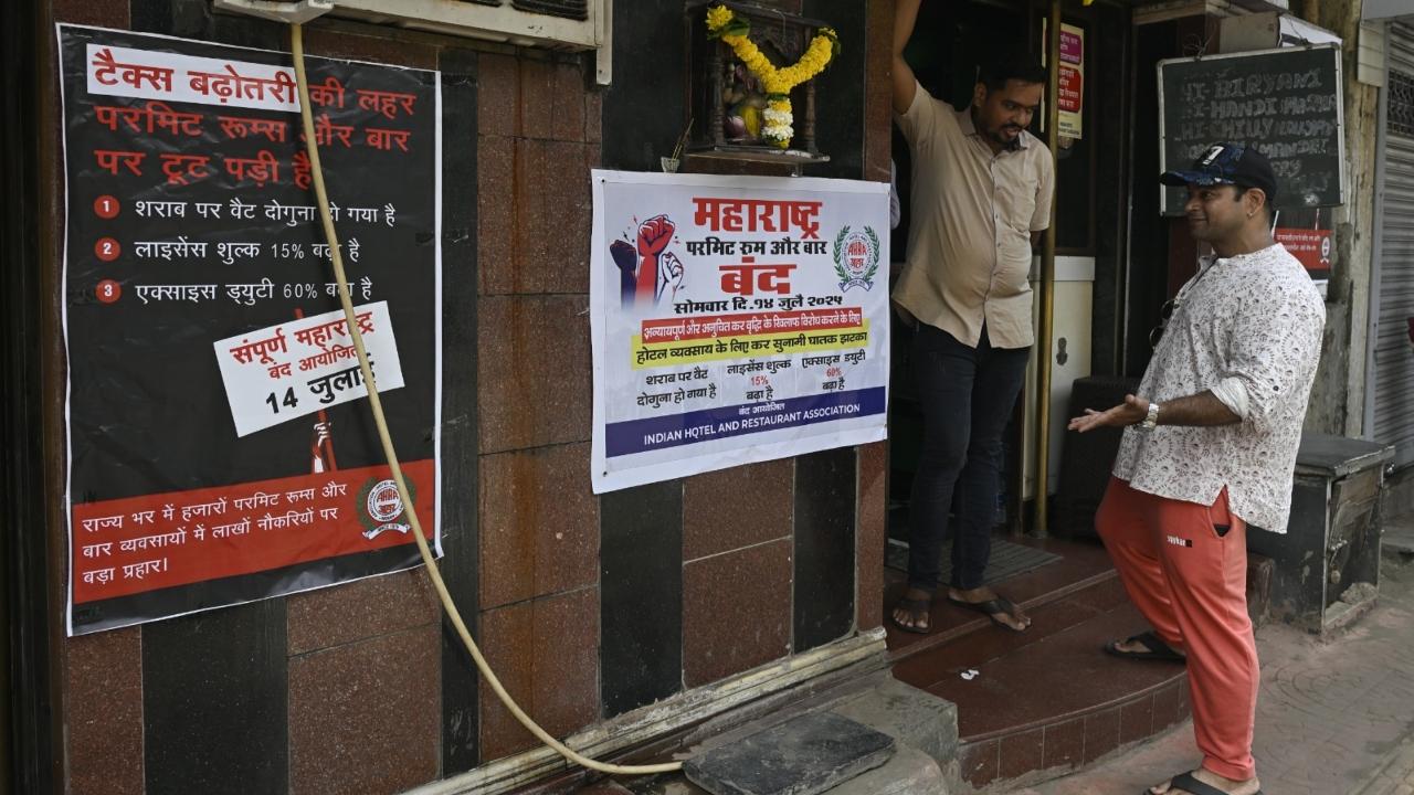 Rajendra Bakshi, executive secretary of AHAR, had earlier told mid-day, “We are organising this dry day on Monday to make the authorities understand how badly this affects our industry” 