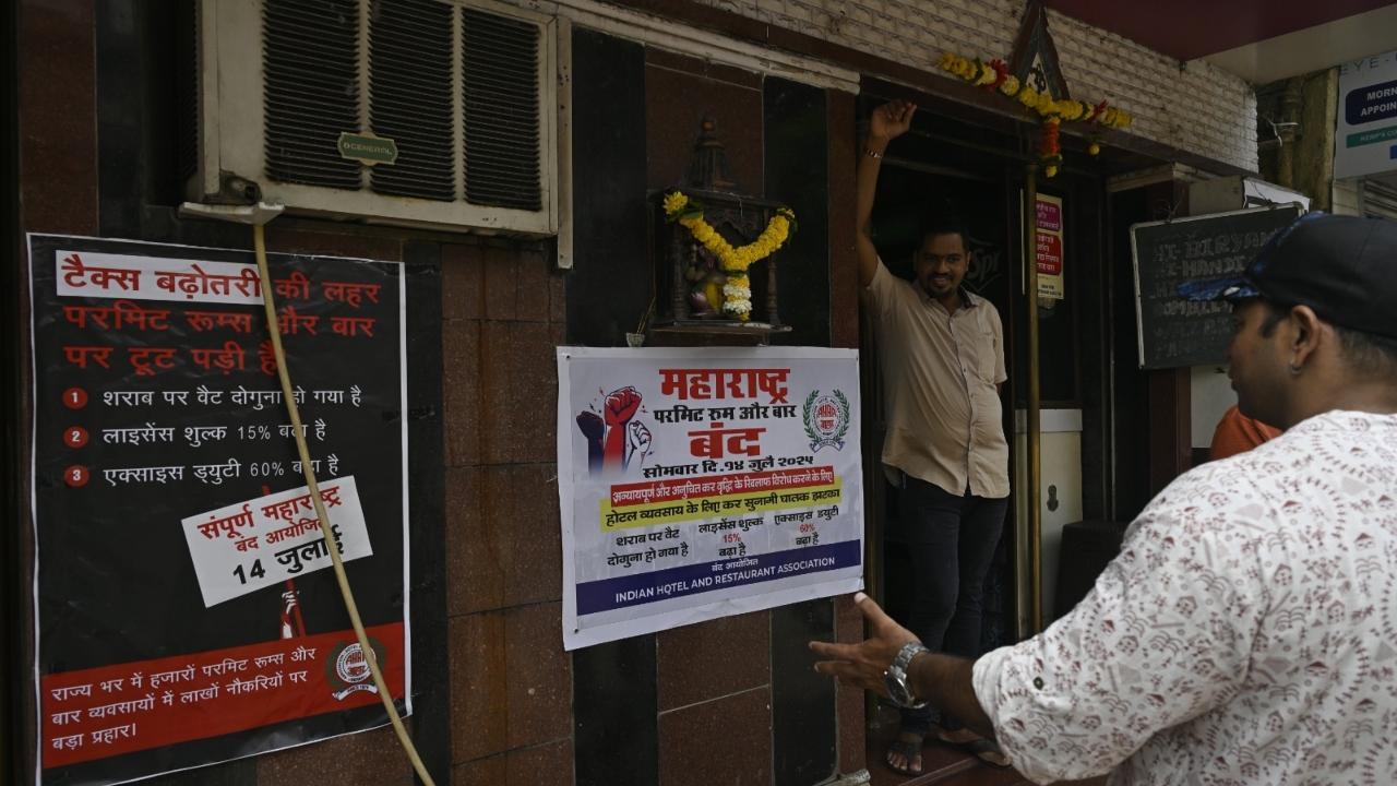 IN PHOTOS: Mumbai bars prepare to observe statewide bandh to protest tax hike