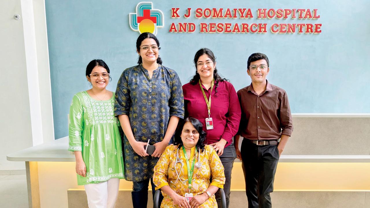 (From left) Dr Aditi Upadhye and Dr Pooja Srivastav, pediatric surgeon and pediatric urologist Dr Manjusha Sailukar, general and laproscopic surgeon Dr Janhavi Kapadia and Dr Rohan Maske