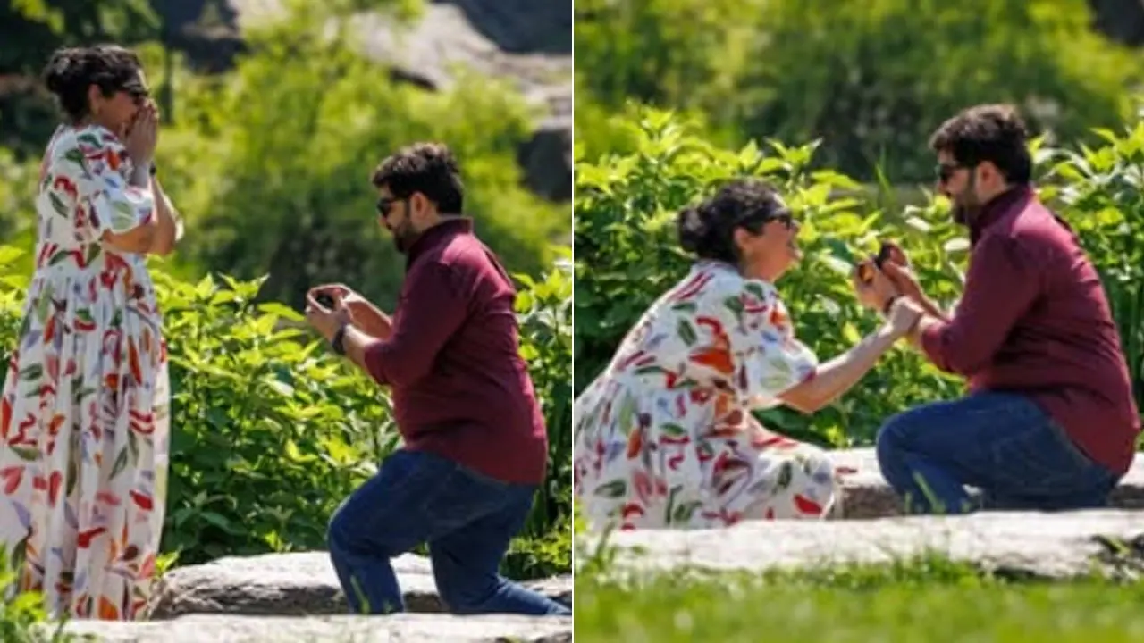 Arjun Kapoor’s sister Anshula is officially engaged to Rohan Thakkar, see dreamy pics