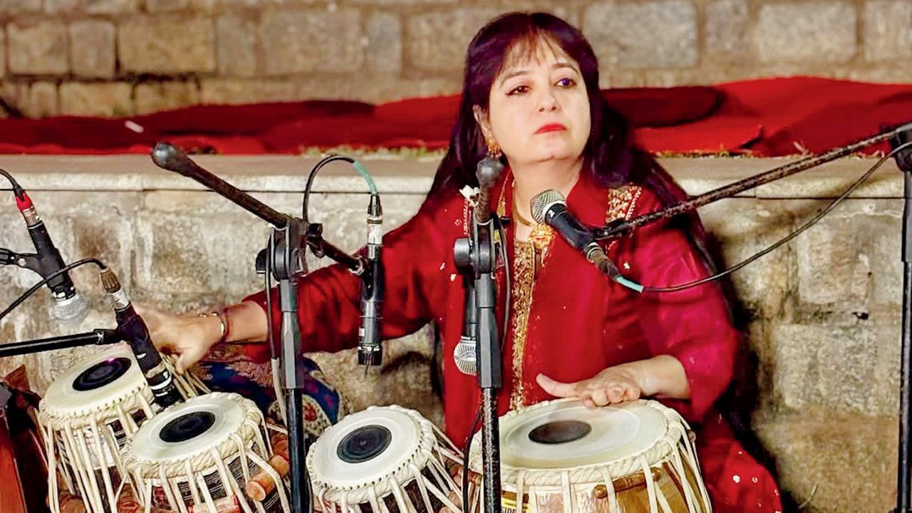 Vidushi Anuradha Pal. Pic courtesy/@anuradhapaltabla