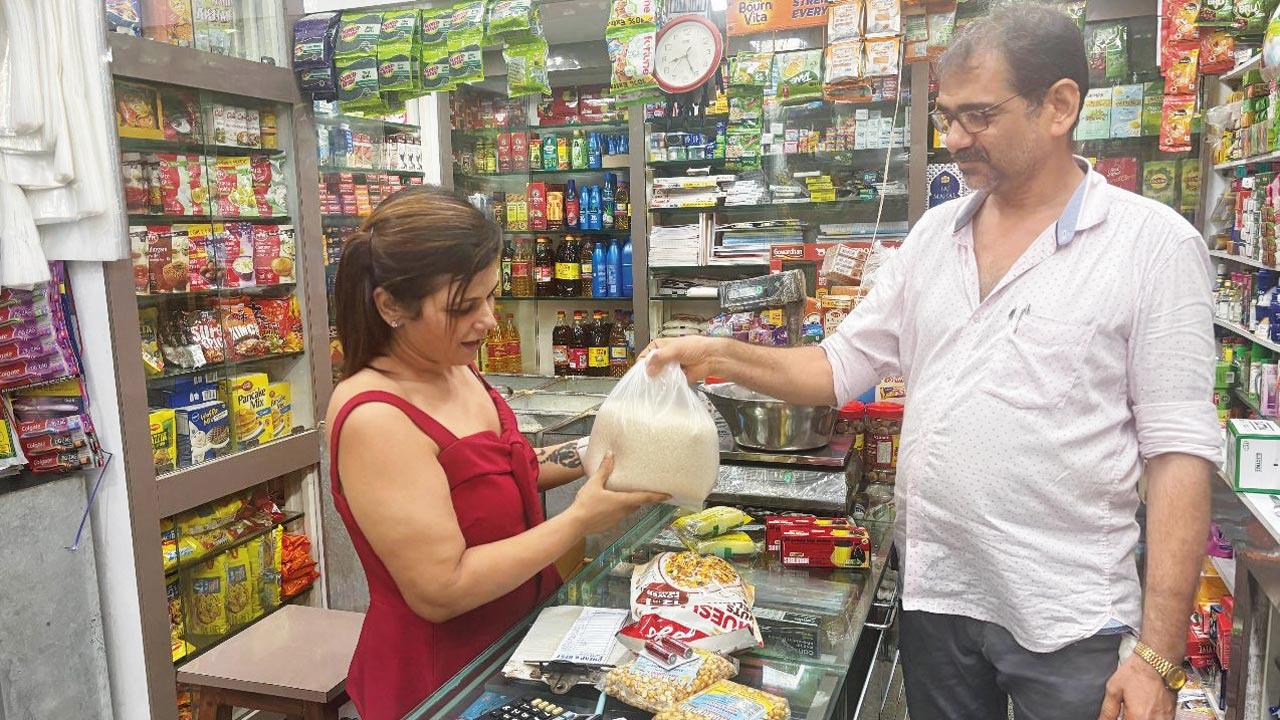 Ruchika Ahuja at the grocery store near Chandivali.