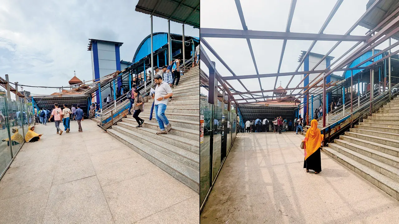 mid-day impact: Bandra foot overbridge finally gets roof after year-long wait