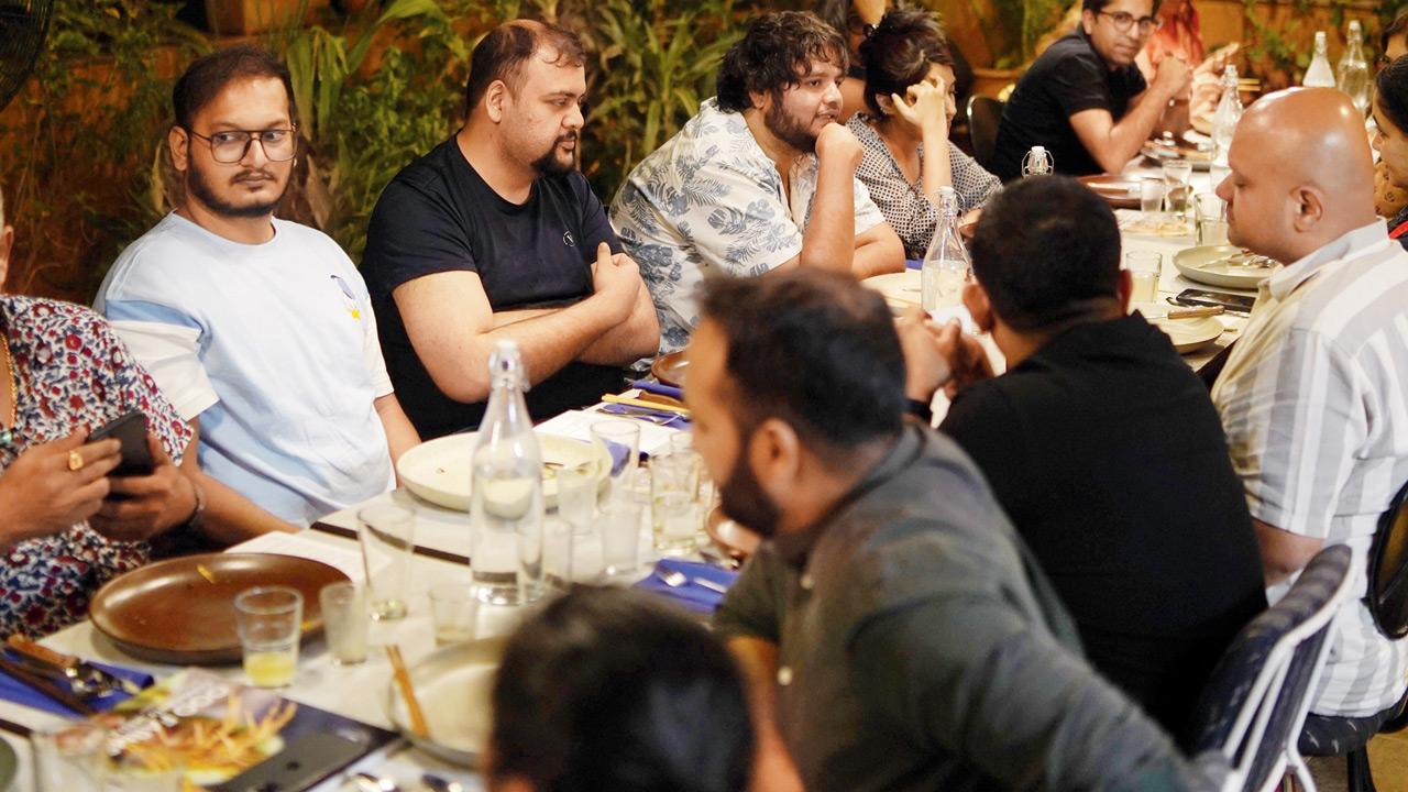 Guests at Bhatachi Pangat  during a session in Pune  