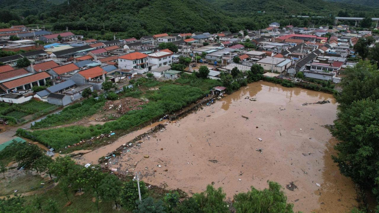 The rainstorms damaged 31 road sections and disrupted the power supply in 136 villages