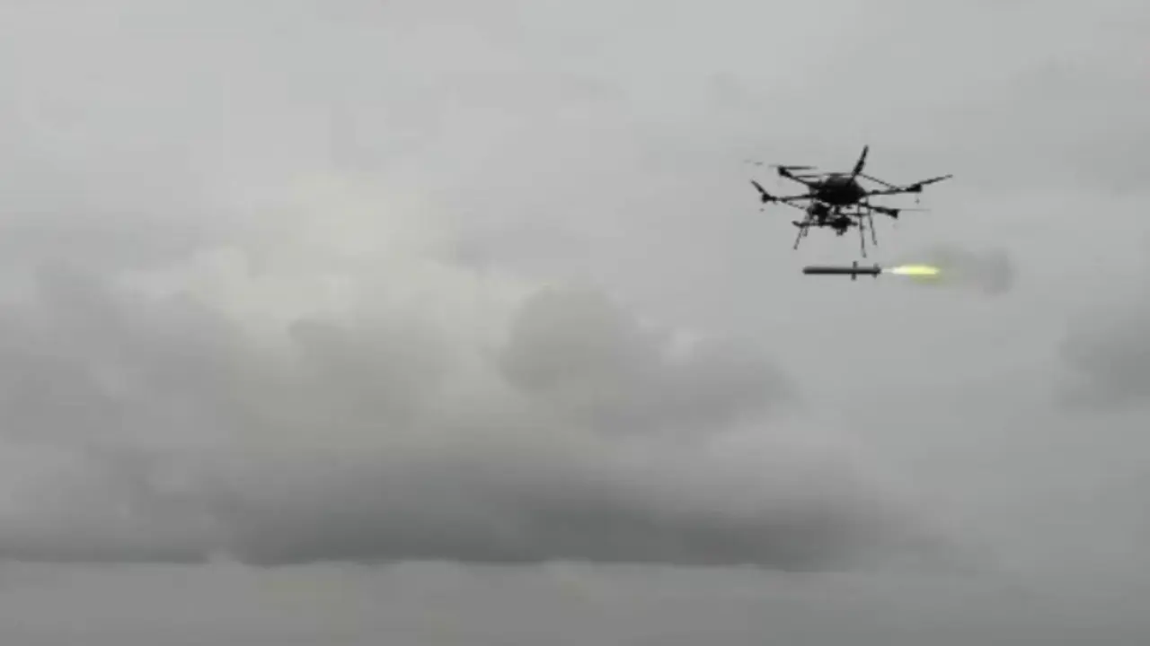 DRDO test-fires drone-launched missile in Andhra Pradesh