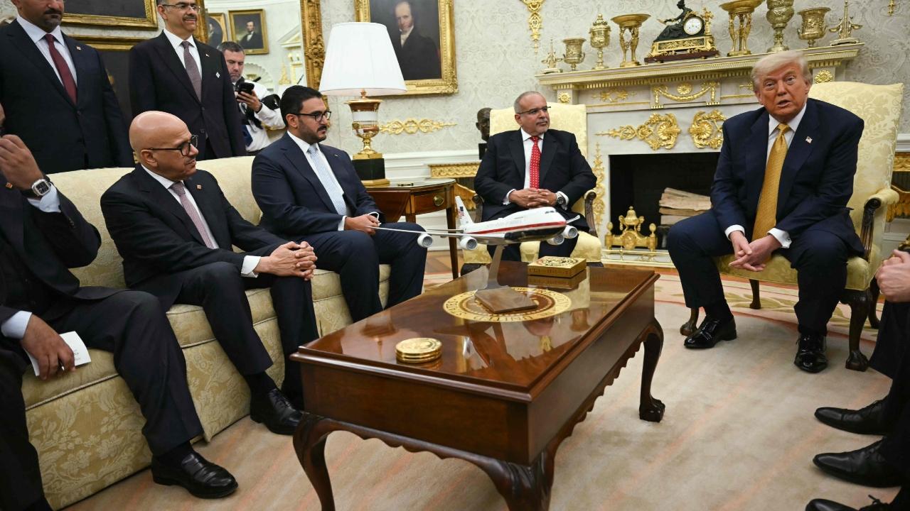 Trump held a meeting in the Oval Office with Bahrain's crown prince and was set to have dinner with Qatar's prime minister