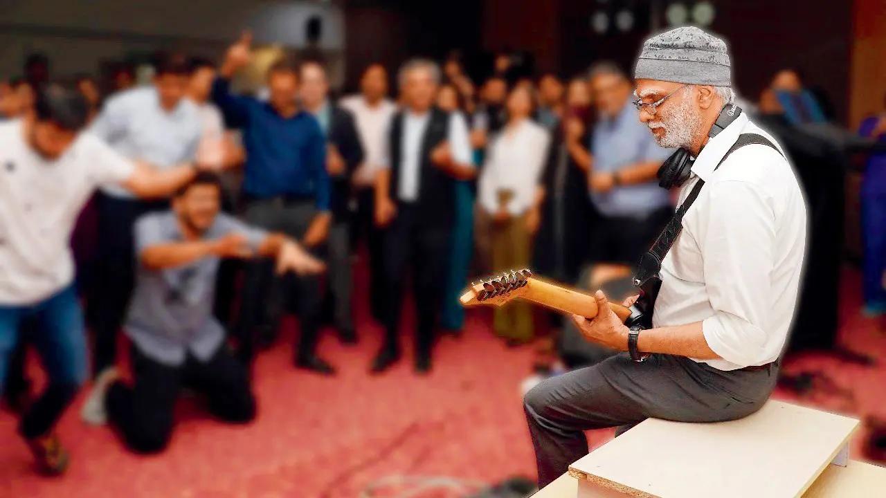 Mumbai-based Dr Rajendra Sonawane, who is a consultant, GI & surgical oncology at Kokilaben Dhirubhai Ambani Hospital, always wanted to be a doctor because he was amazed by his family physician, during his teens. Interestingly, it was around the same time that he started playing the guitar because growing up in Pune in the 80s, he was exposed to a lot of classic rock and blues music and even had a great peer group of musicians in medical school and had the opportunity to perform in concerts and rock competitions in the country. That’s when he also had a very rewarding association with the well-known rock band Agnee.
While he had to give it up because of his profession over time, music and the guitar kept calling him back and so he picked it up again a few years ago, and it transformed his life. He not only uses it to de-stress at the end of the day but also stays away from social media to learn complex music, making every moment worthwhile.
