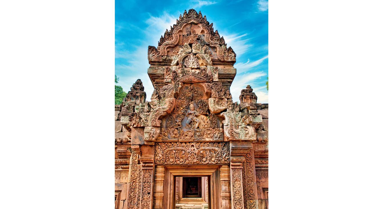The visuals of the Banteay Srei complex will be part of the multimedia showcase