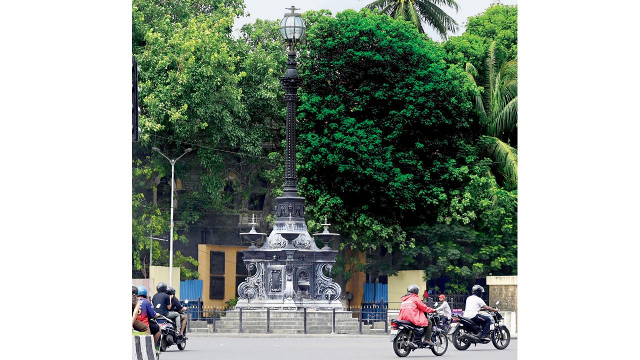 The iconic Fitzgerald Fountain at Metro Junction stands weathered as its maintenance contract lapses