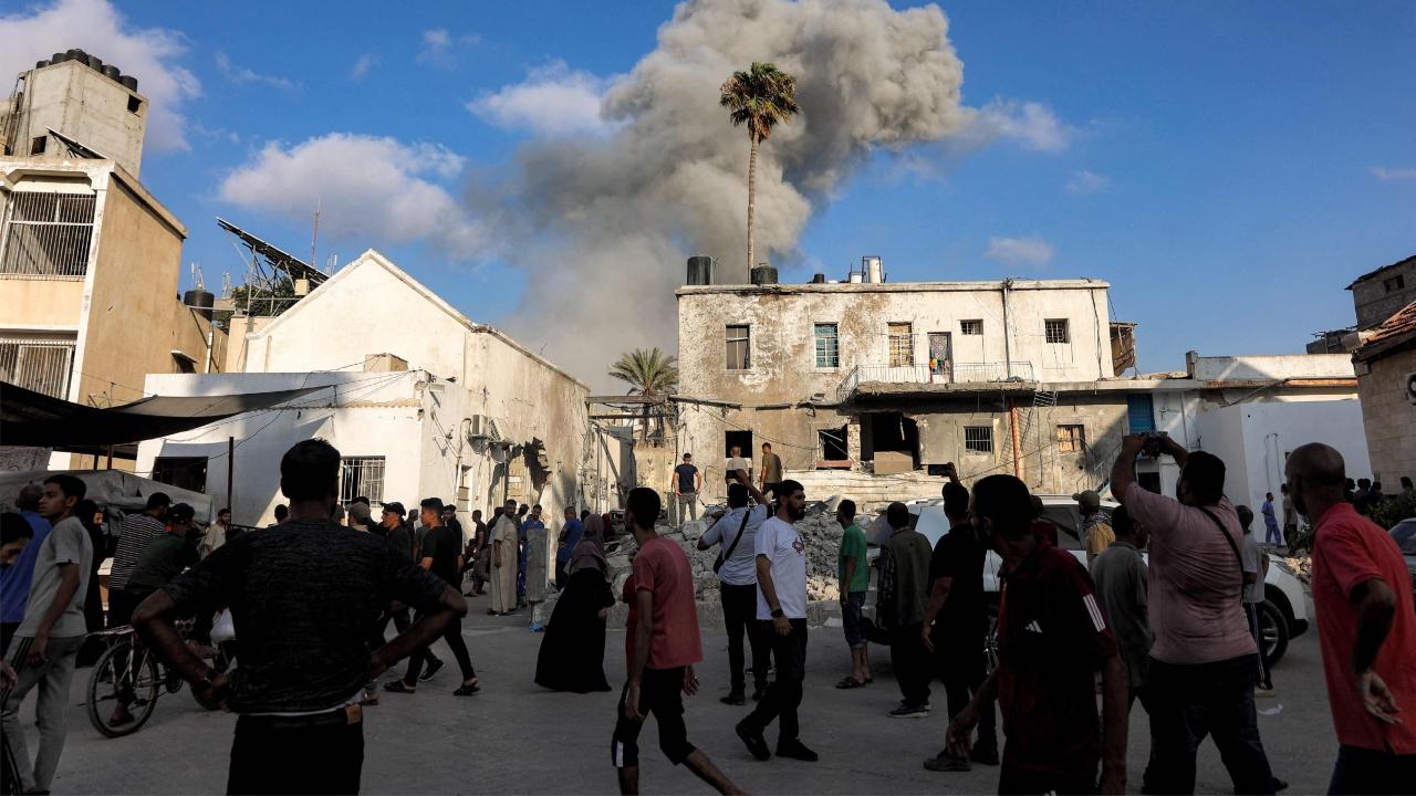 Dozens of people were killed in airstrikes that pounded the Strip Wednesday night and Thursday morning, including 15 people killed in strikes that hit tents in the sprawling Muwasi zone, where many displaced Palestinians are sheltering