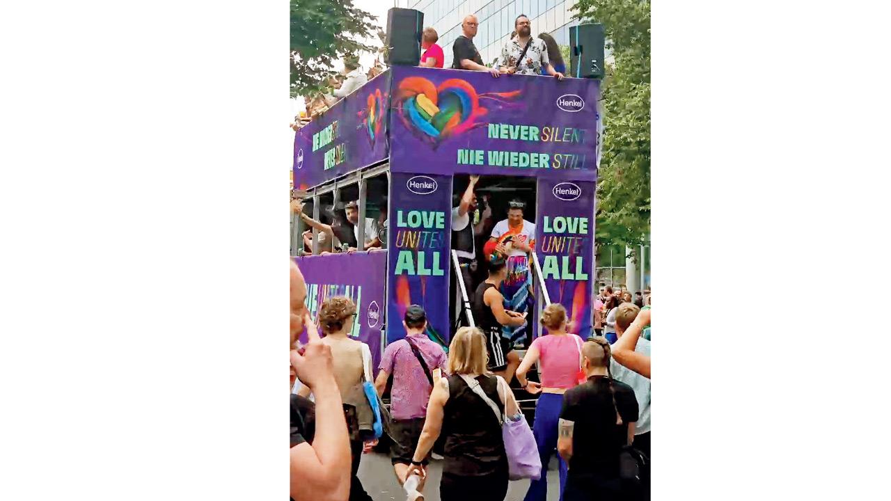 The Pride procession in Berlin. PIC COURTESY/SARVESH JOSHI