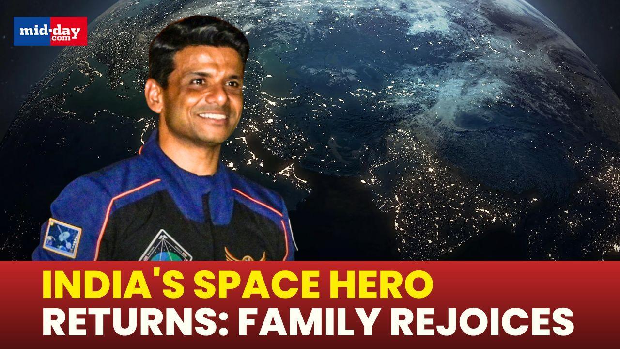 Indian Astronaut Shubhanshu Shukla Returns Back To Earth; Family Overwhelmed