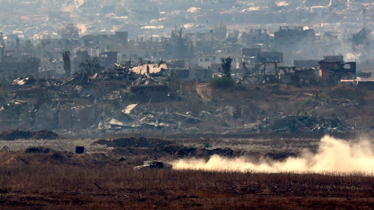 The Israeli army dropped leaflets over a residential area in Deir el-Balah, warning residents to leave the area as its military chief visited Shujayea in the north and touted plans to continue the war
