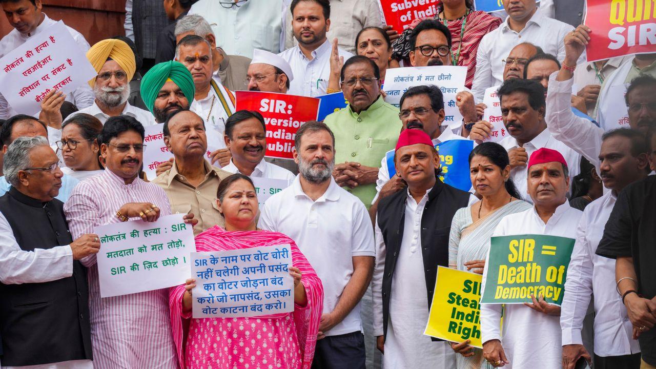The issue of Bihar SIR has been a contentious one with the INDIA bloc MPs demanding a discussion on it in the parliament