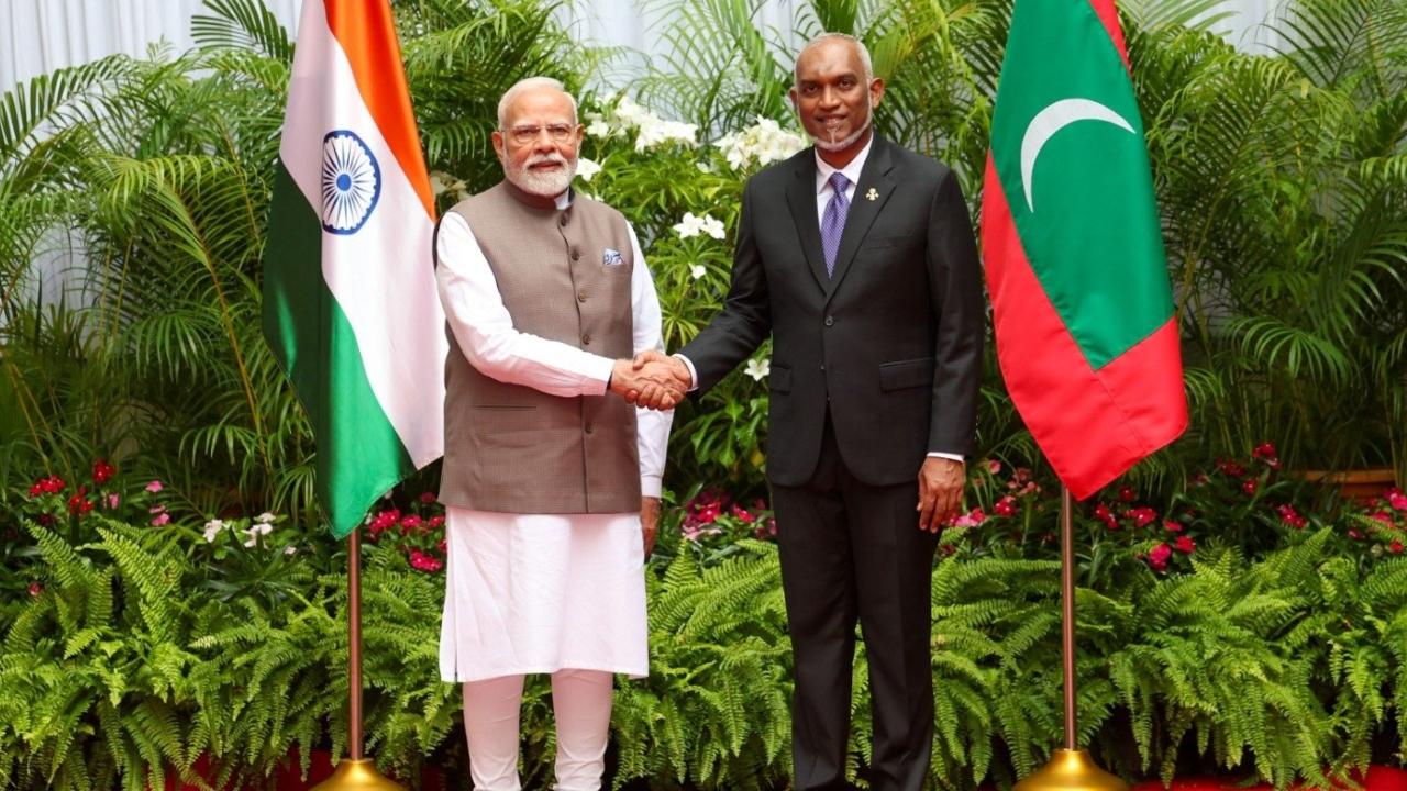 President Muizzu appreciated India's commitment of being the First Responder for Maldives when it came to dealing with any crises. The two leaders discussed cooperation in the fields of development partnership, infrastructure support, capacity building, climate action and health. They also called for further strengthening defence and maritime security cooperation and, in this regard, noted the collaboration between the two countries under the Colombo Security Conclave.