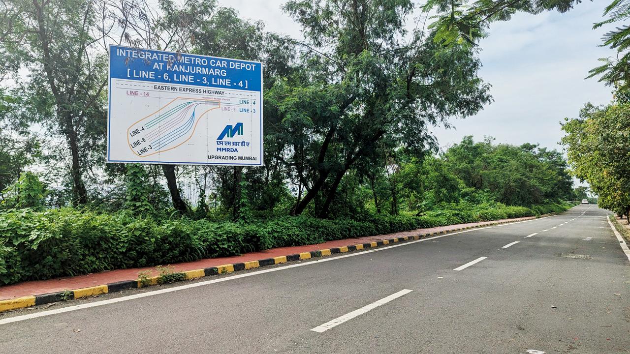 The site of the under-construction Kanjurmarg depot, which will prove indispensable for the Pink Line 6