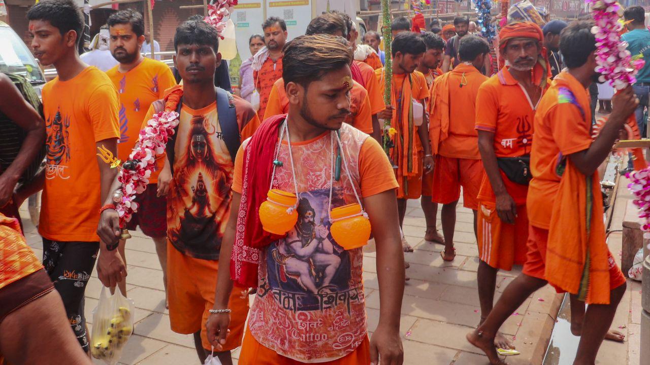 The ancient Kartikeya Mahadev Temple in Sambhal, which reopened earlier this year after almost 46 years, also drew a large number of devotees