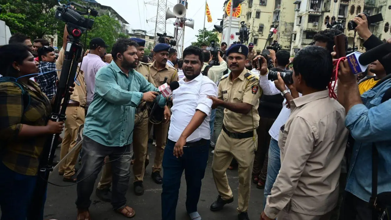 IN PHOTOS: MNS takes out rally to counter traders' protest in Mira Road