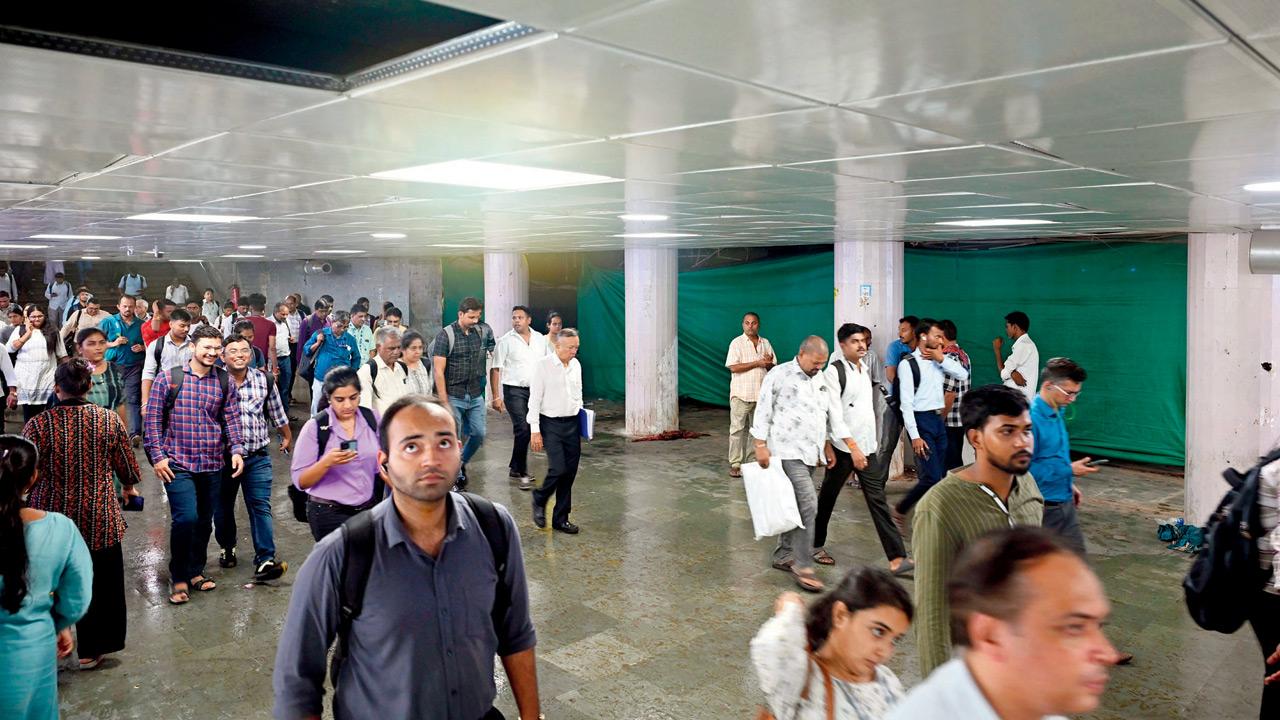 Metro pathway linking CSMT and BMC subway nears completion