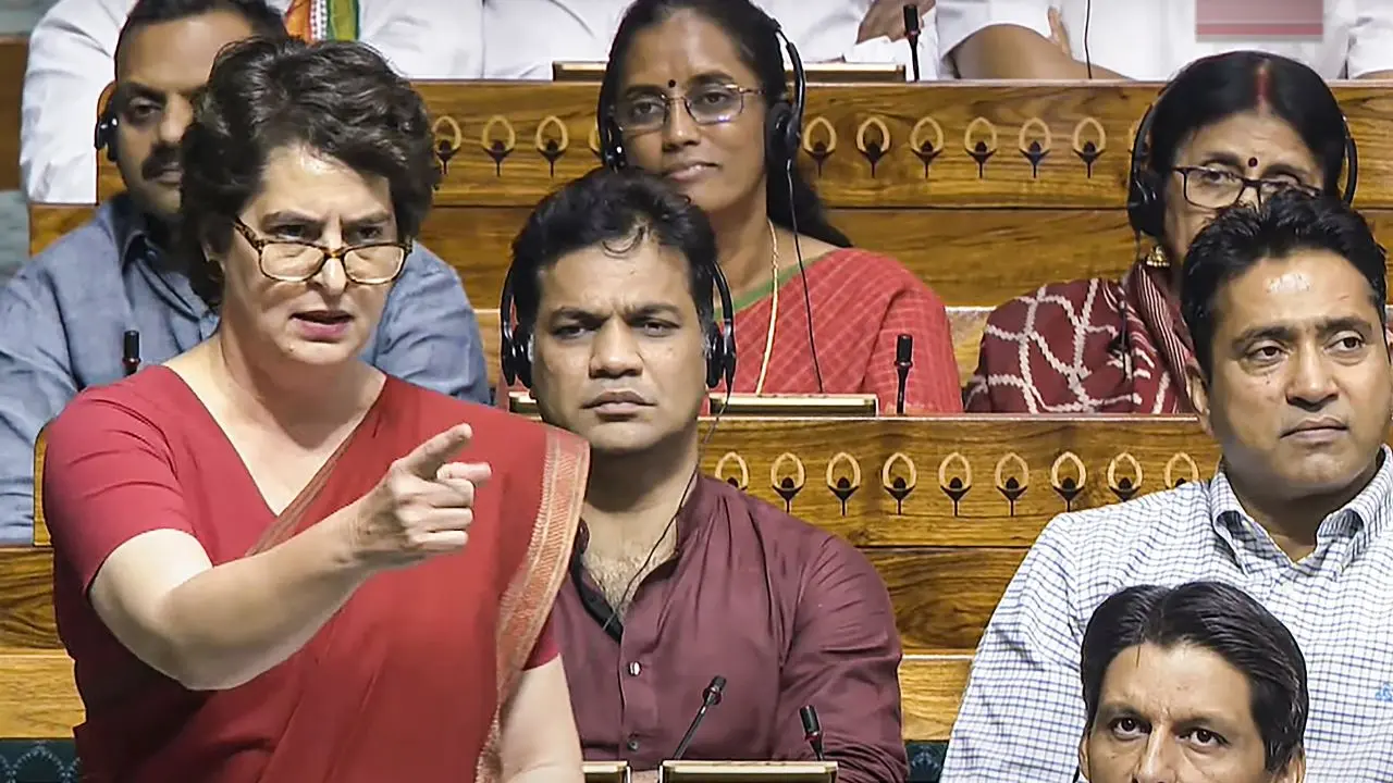 Parliament Monsoon Session: Priyanka Gandhi questions US President’s involvement