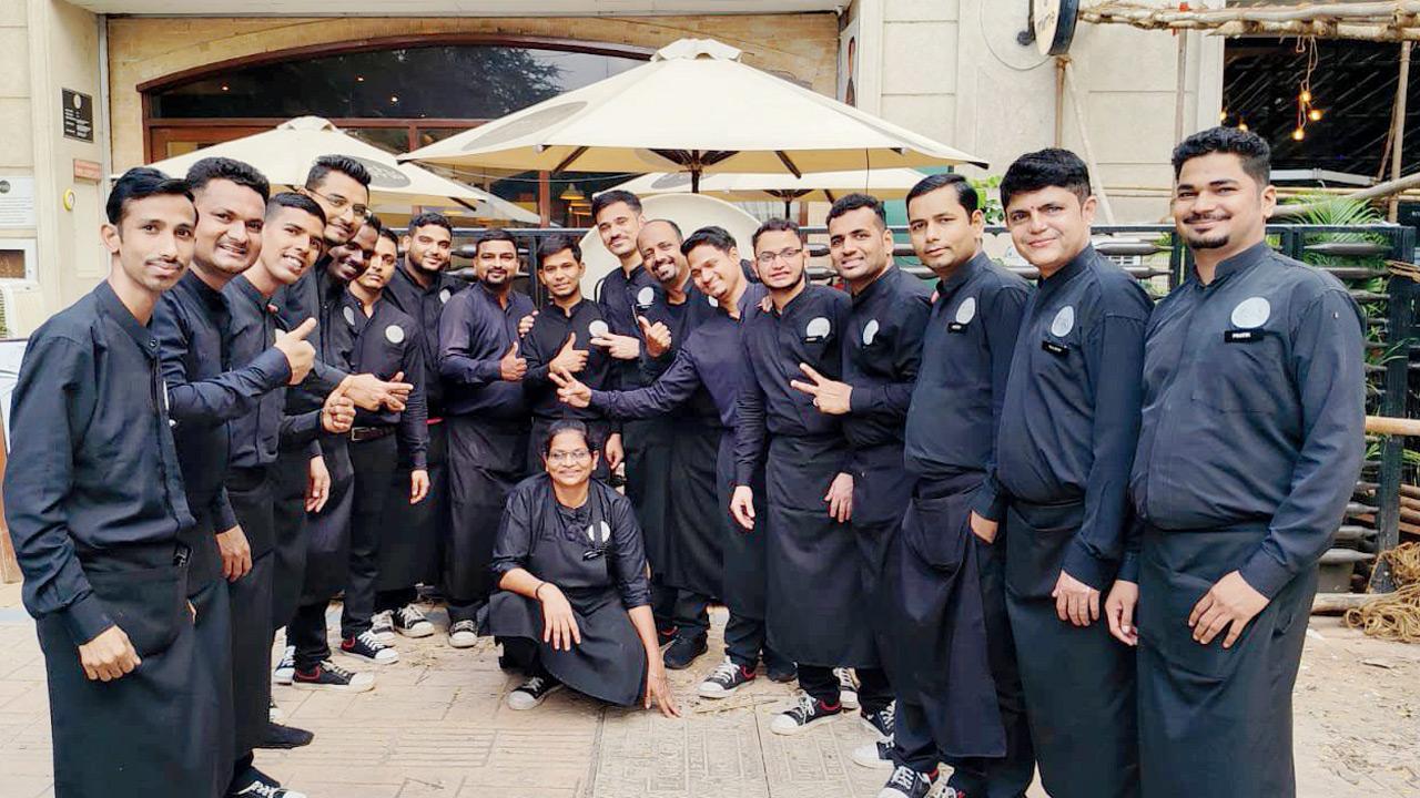 Staffers sport shirts with (right) a message of inclusivity. PICS COURTESY/MIRCHI AND MIME